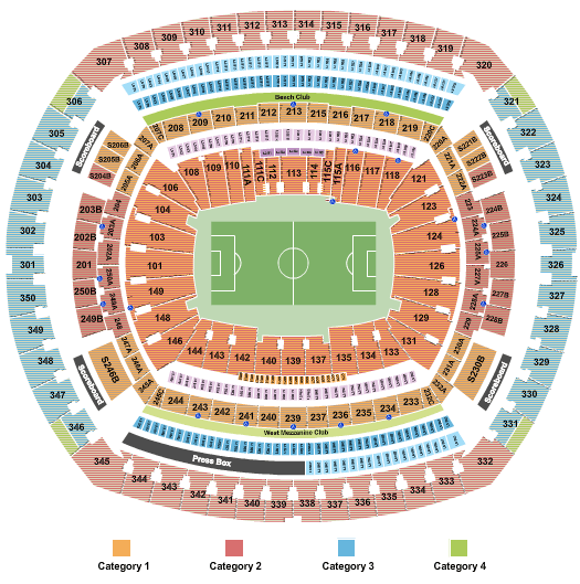 MetLife Stadium World Cup Seating Chart
